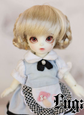 1/12分bjd假发仿马海毛中华风团子头（2色）dk lati-w ob az 特体