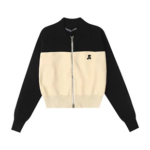 外套女小个子版 7608 韩国RT拼色短款