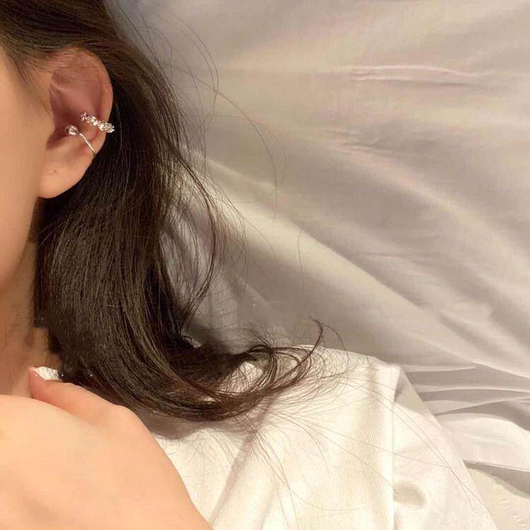 韩国金属冷淡风不对称耳骨夹 无耳洞耳扣耳夹女潮酷个性耳饰chic