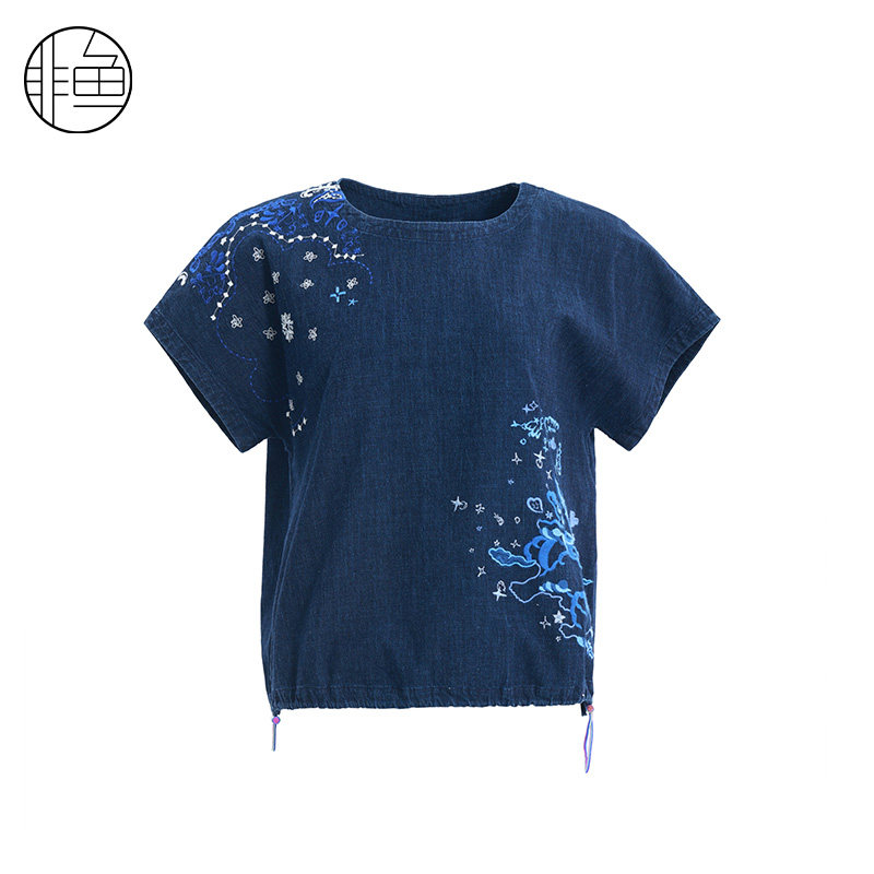 非鱼夏季新款衬衫文艺复