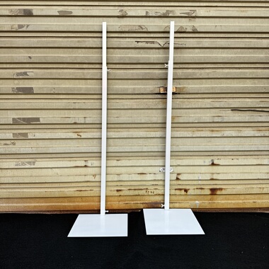 门店白色钢板底座kt板支撑架室内外立牌铁艺磁吸标识牌广告牌支架