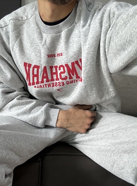 超火 GYMSHARK LIFTING ESSENTIALS 宽松保暖运动套装卫衣卫裤