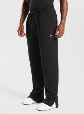 新品 GYMSHARK REST DAY TRACK 透气运动长裤宽松直筒卫裤拉链款