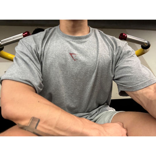 小标 GYMSHARK  ESSENTIAL 宽松松运动健身透气弹力短袖t恤