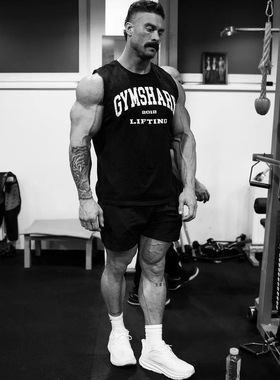 百搭入门 GYMSHARK 2012 LIFTING 运动透气弹力宽松背心坎肩宽肩