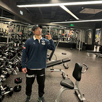 gymshark lapel long-sleeved polo sweatshirt in navy style thumbnail 5