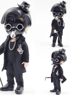 ob11娃衣 GSC body9 素体 面具 鸟嘴面具 doll 瘟疫医生 鸟嘴医生