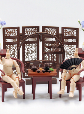 ob11娃衣 GSC doll body9 YMY bjd 12分 潘妮的宝盒 中式 家具