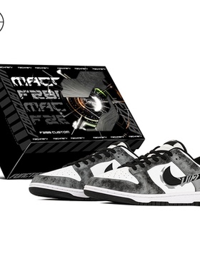 FZBB STUDIO Nike Dunk low涂鸦赛车通勤百搭低帮板鞋HF5441-100