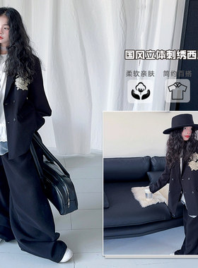 2025新款女童西装套装高级感儿童洋气时髦春装英伦风西服外套长裤