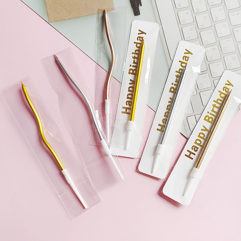 曲线生日蜡烛单支独立包装