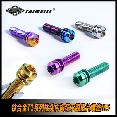 M5钛合金柱头不脱垫片螺丝