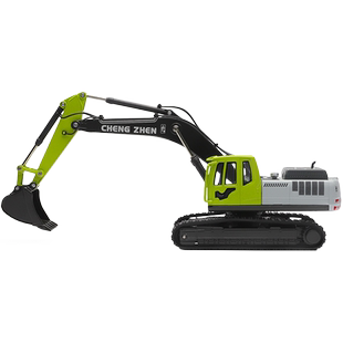 彩珀成真1:50合金汽车模型工程运输车挖掘机儿童益智玩具男孩礼盒