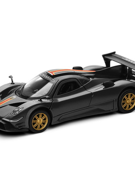 彩珀成真1:31 CCA合金汽车模型黑色帕加尼风之子赛跑车儿童玩具男