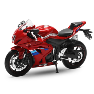 彩珀成真1:18合金红色铃木GSXR1000摩托车模型摆件收藏儿童玩具男