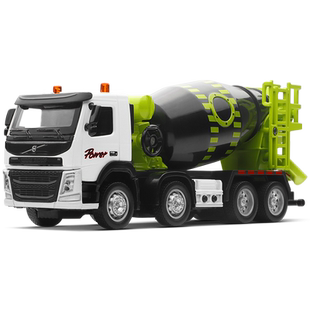 彩珀成真1:50合金汽车模型沃尔沃工程混凝土搅拌运输车儿童玩具男