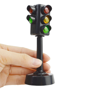 彩珀成真公共交通信号人行横道红绿灯交通违章摄像头儿童益智玩具