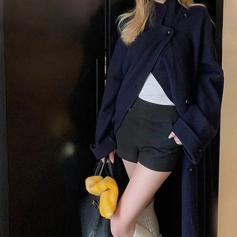萝卜大叔热裤女春秋2026新款韩系辣妹风打底裤慵懒高腰设计感短裤