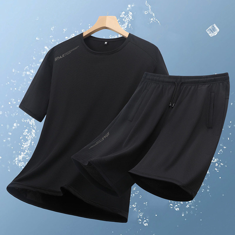 夏季新款短裤男外穿冰丝运动休闲超薄弹力宽松大码篮球跑步五分裤