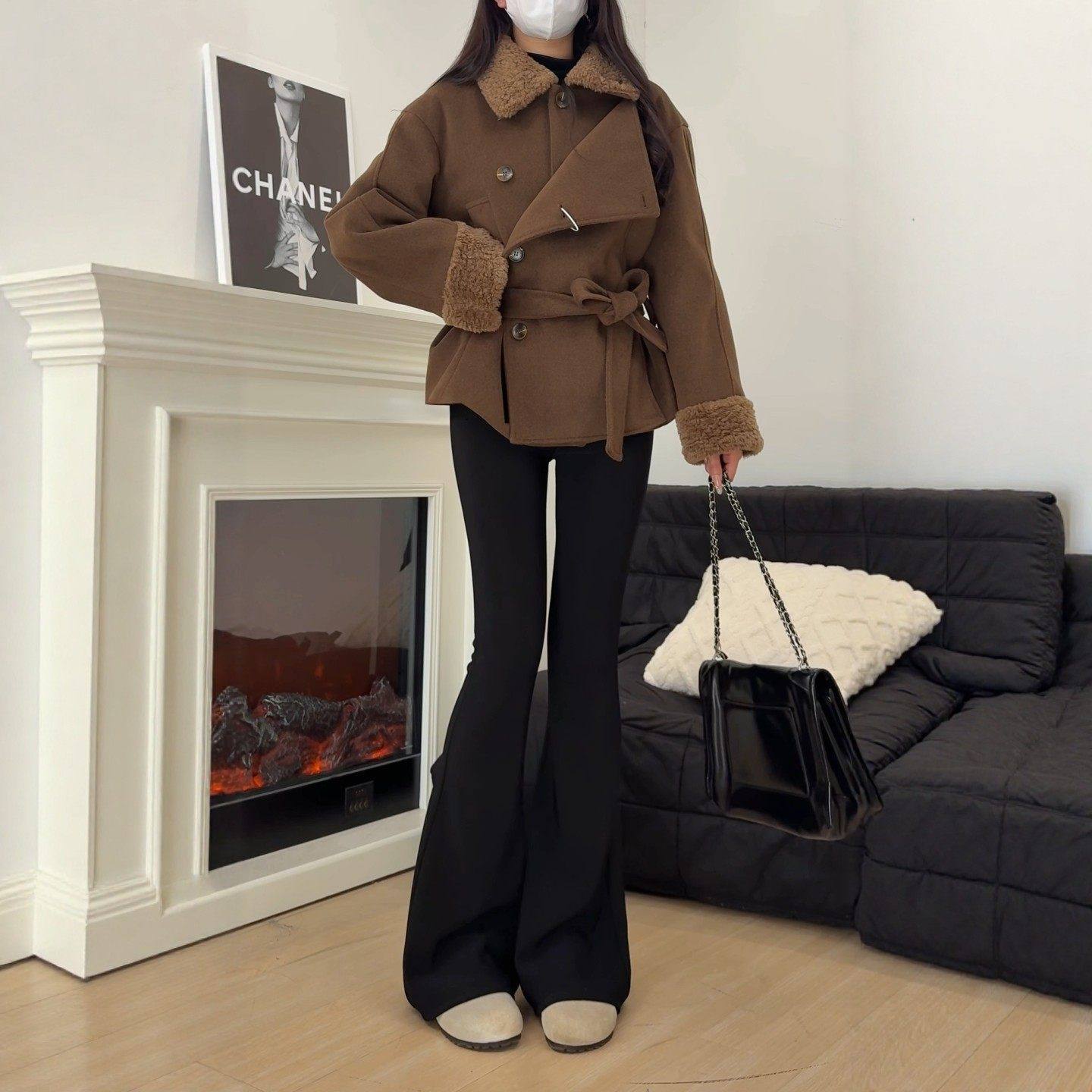 黑色微喇叭裤女裤子秋冬季加绒胖mm大码梨形报恩裤高腰显瘦西装裤,女装/女士精品,休闲裤,淘宝优惠券,粉丝福利购,淘宝优惠卷