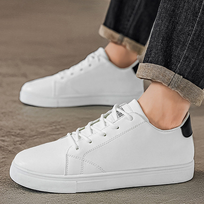 2026春款新款男士小白鞋跨境特大码潮流男鞋韩版轻便百搭休闲单鞋