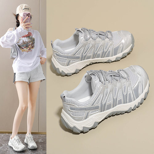 ins韩版新款老爹鞋女2026秋季学生运动跑步休闲鞋厚底增高AI2021