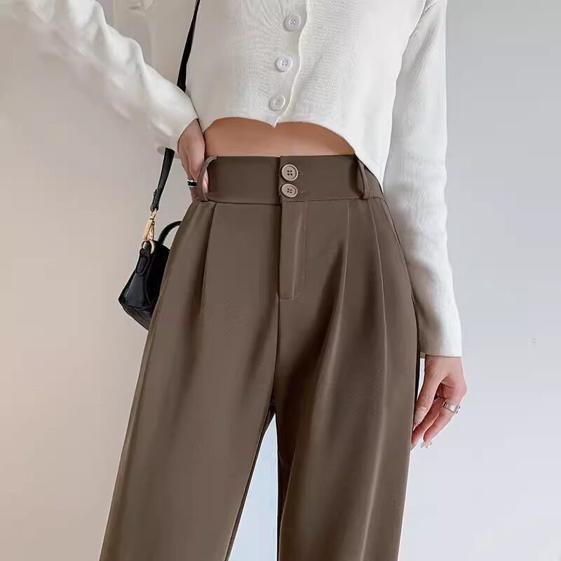 高级感西装阔腿裤女薄款裤子2026夏季新款高腰垂感直筒显瘦西裤潮