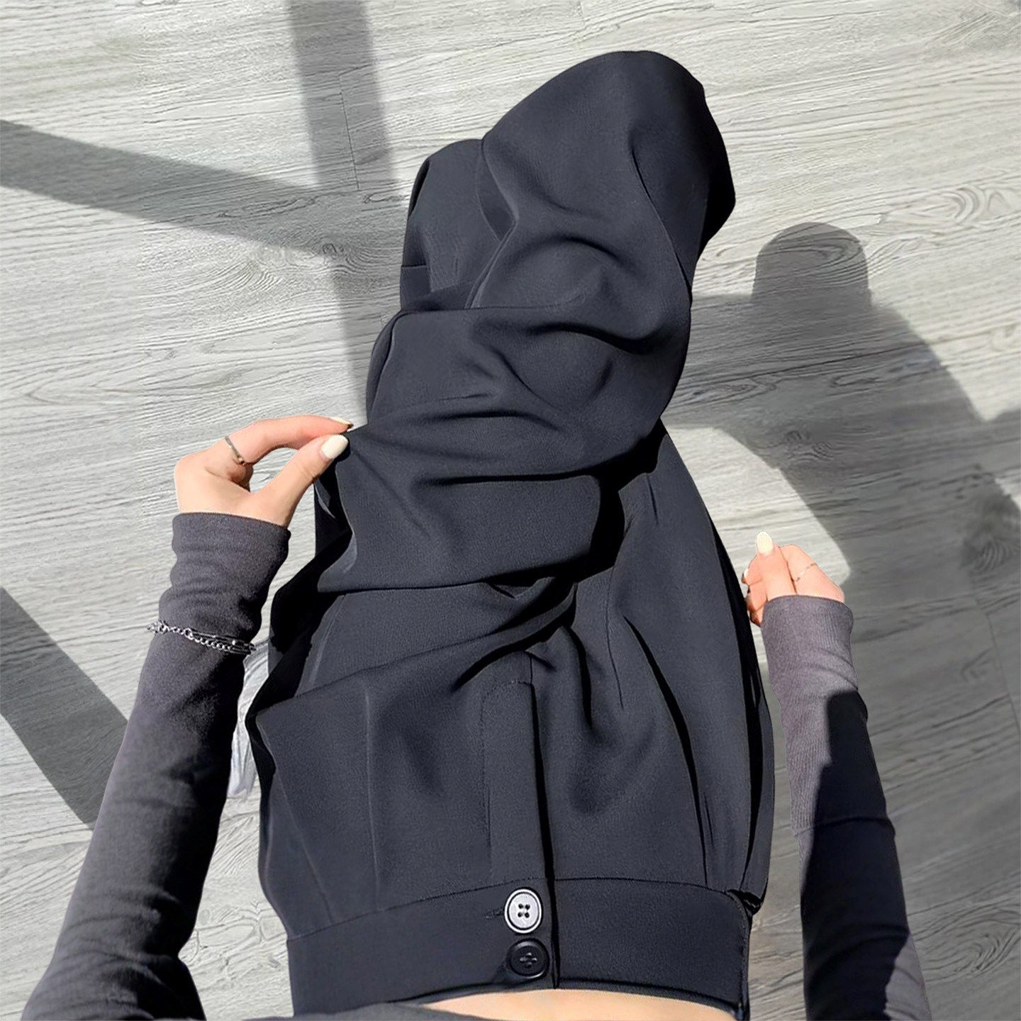 灰色西装裤女裤子2026新款春秋季高级感垂感西裤小个子休闲阔腿裤