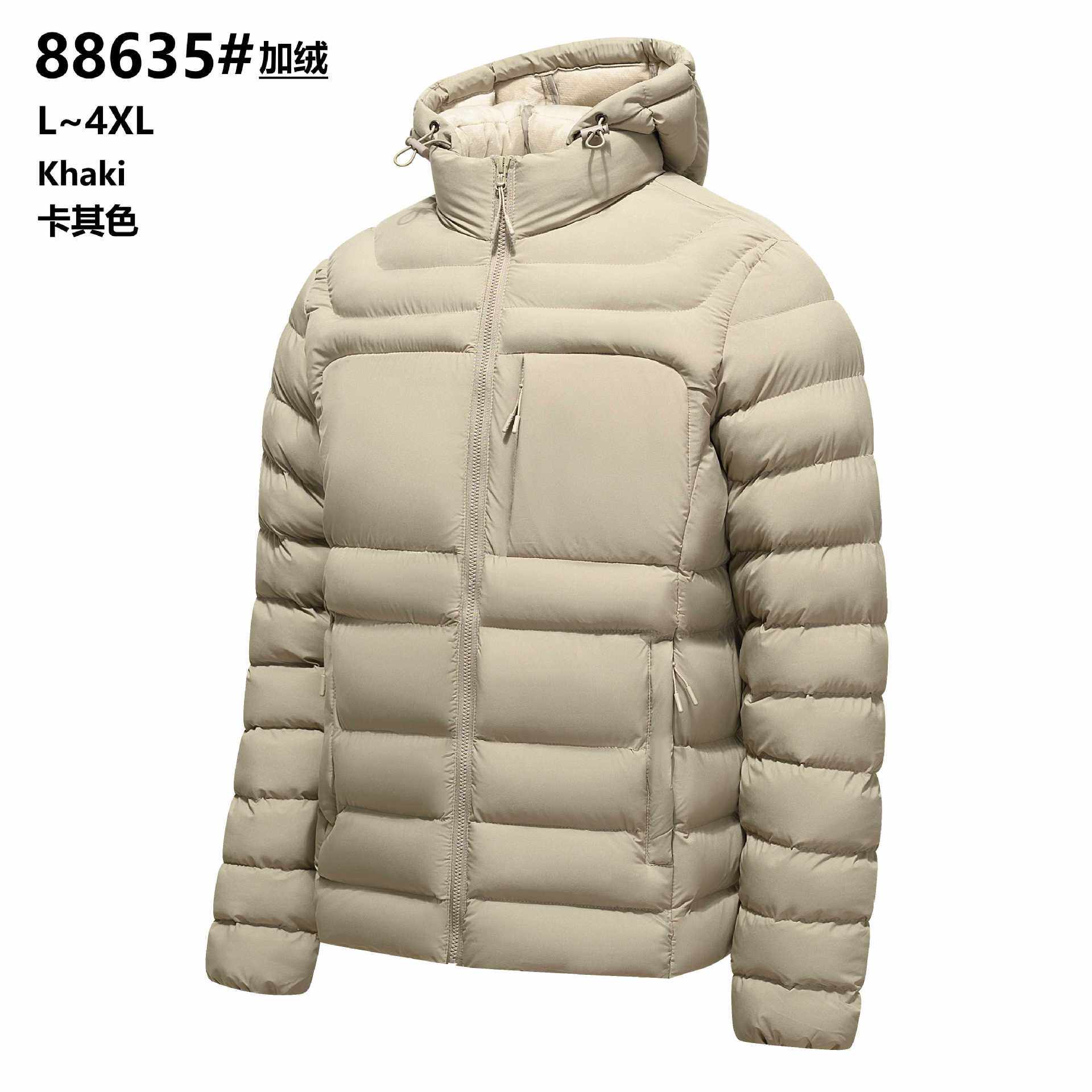 2026新款秋冬排骨棉衣男士轻便羽绒棉衣服连帽轻薄棉衣外套上衣