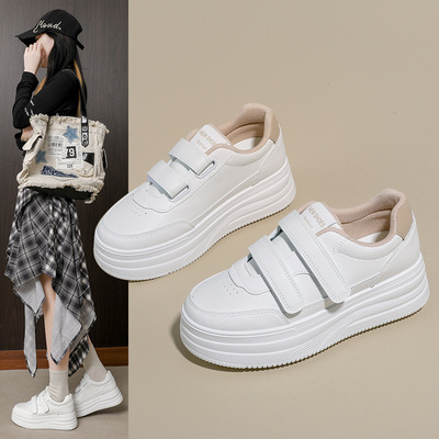 2026春季新款ins韩版透气小白鞋女学生厚底百搭休闲运动板鞋HDA23
