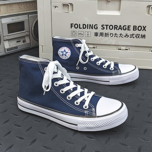 男百搭韩版 休闲板鞋 潮流情侣鞋 秋季 批发 子男潮鞋 透气高帮帆布鞋