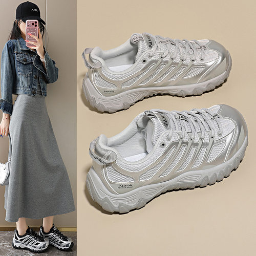 ins韩版新款老爹鞋女2026秋季学生运动跑步休闲街拍增高厚底MXT28