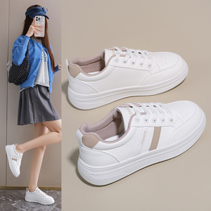 2026春季小白鞋新款韩版ins女学生厚底增高运动板鞋休闲街拍W005