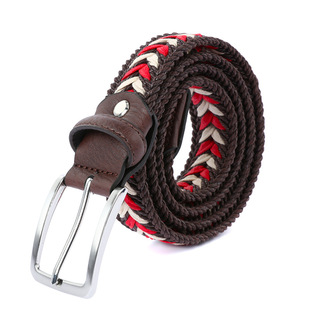 蜡绳编织男士腰带免打孔透气腰带青年学生休闲牛仔裤带皮带工厂