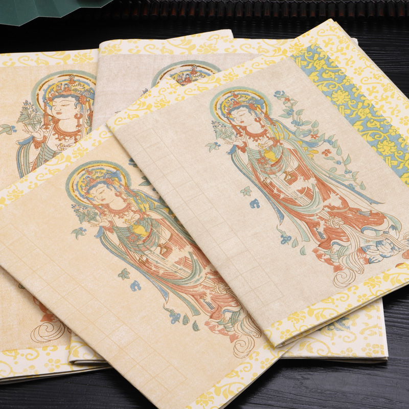 钰见文房蜡染芯经专用方格作品纸