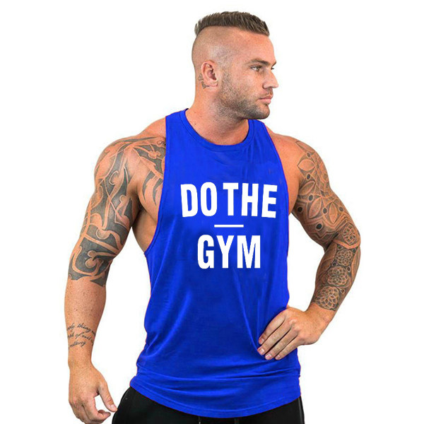 PROFESSIONAL FITNESS BODYBUILDING TRAINING RUNNING ATHLEISURE RUNNING I-HURDLE LOOSE ROUND NECK MENS COTTON LOOSE VEST