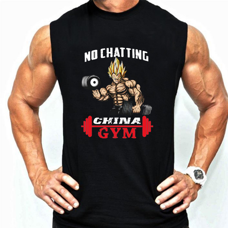 SUMMER FITNESS RUNNING SLEEVELESS ROUND BODYBUILDING RACER SPORTS HURDLE MENS COTTON LOOSE SWEAT VEST SHOULDERS