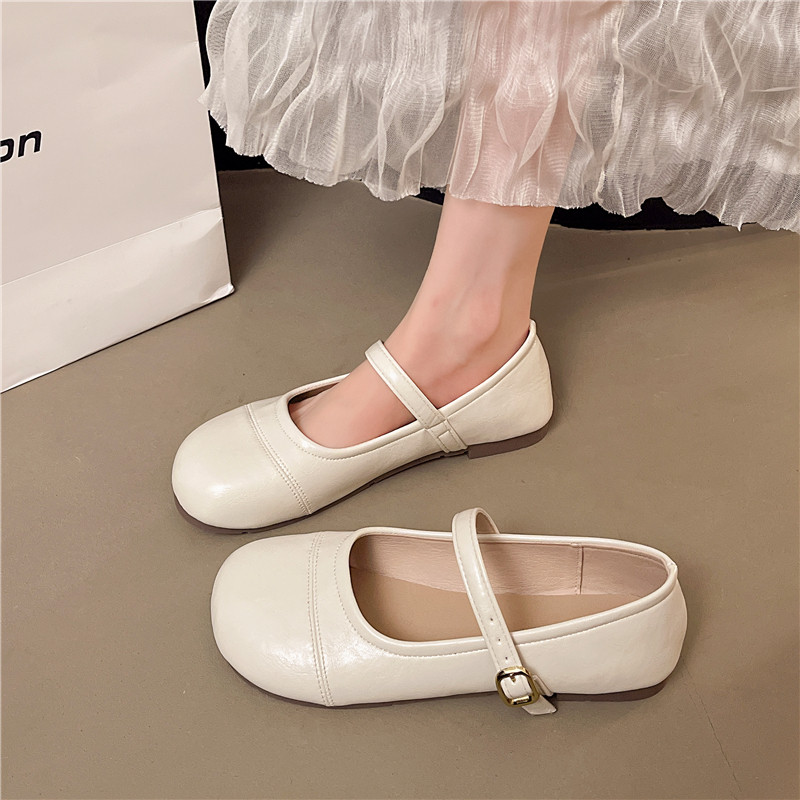 浅口单鞋女2026年夏季新款一字扣玛丽珍鞋配裙子法式软底豆豆鞋子,女鞋,玛丽珍鞋,淘宝优惠券,粉丝福利购,淘宝优惠卷