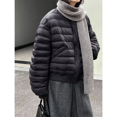 巨好看排骨轻薄短款羽绒服女