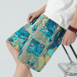 夏季风宽松大码沙滩五分裤DSA011-1-P35-绿色，男装休闲裤，电商A011-1（原4007）