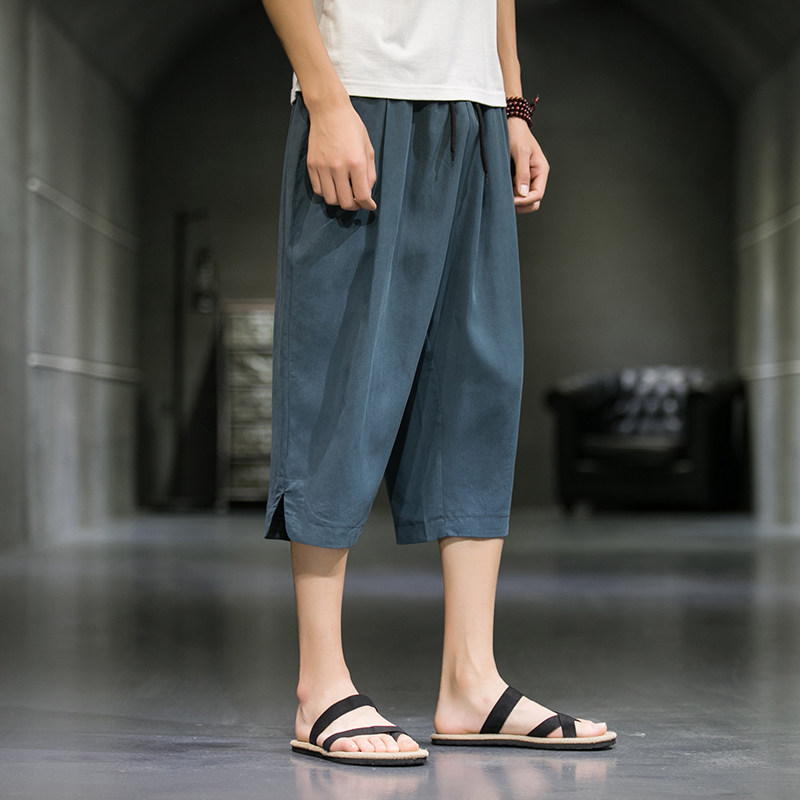 宽松风大码休闲裤时尚潮流七分裤A011-1-K211-P50,男装休闲裤,电商A011-1（原4007）