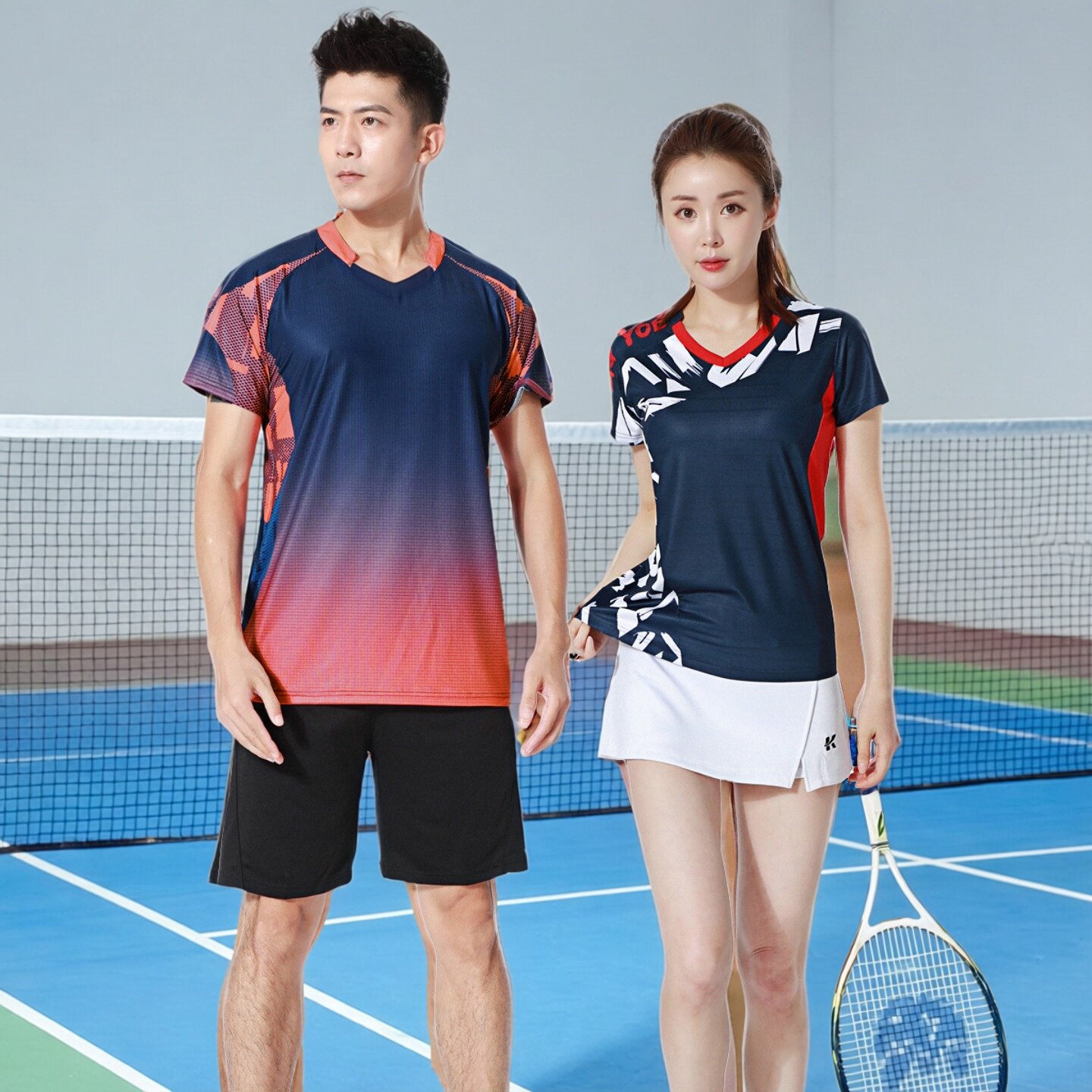 羽毛球服速干排汗比赛运动队服图片