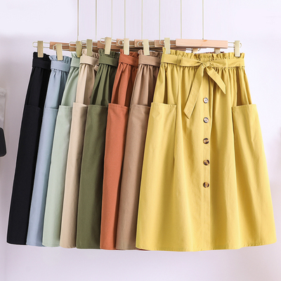 中长A子裙森女系A百搭厂家直销