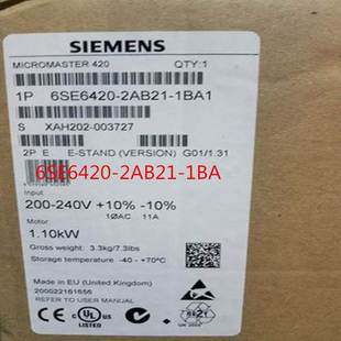 24OV 2OO 5BA1西门子MM42O变频器1.5KW $6SE6420 询价 2AB21 正品