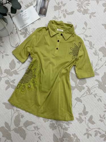 高品质夏季POLO短袖T恤新款宽松显瘦减龄上衣
