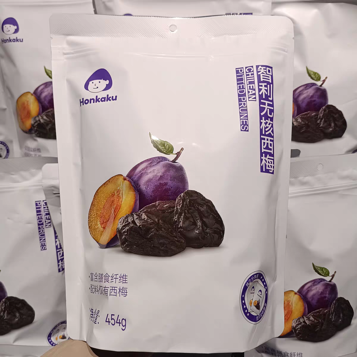 代购胖东来西梅智利无核西梅454g西梅干零食许昌超市正品休闲零食