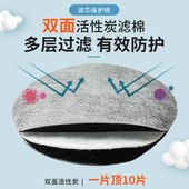 防尘面具过滤棉重松面具U2K芯防尘棉圆形75厘米双面活性炭过滤棉