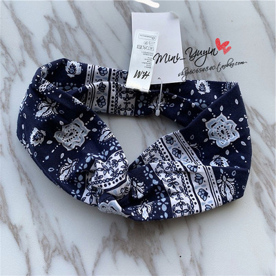 波西米亚风几何发绳运动包头巾