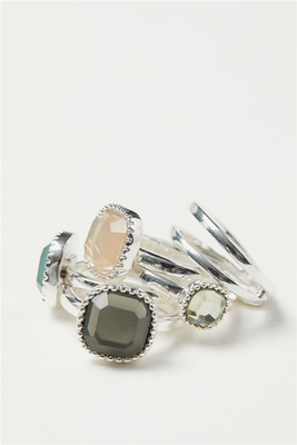 欧美风方形宝石韩国配饰戒指