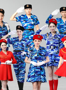 军旅迷彩舞蹈表演服